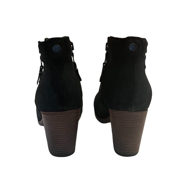 Rag and Bone Margot Women's Black Suede Zip Heel Ankle Boots Size 38 - Picture 7 of 9